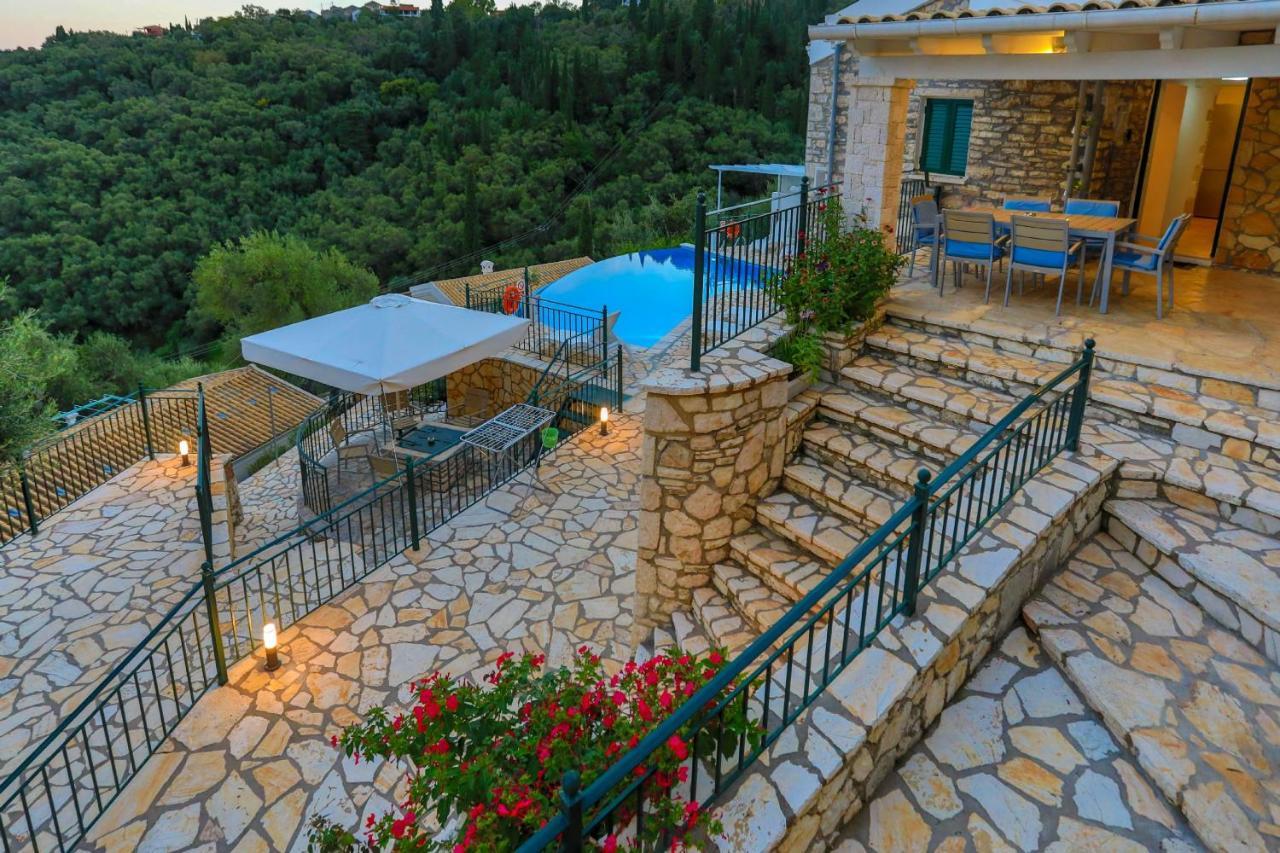 Villa Regina: Above Agni, Superb Views And Pool Kavalleraina Exterior foto