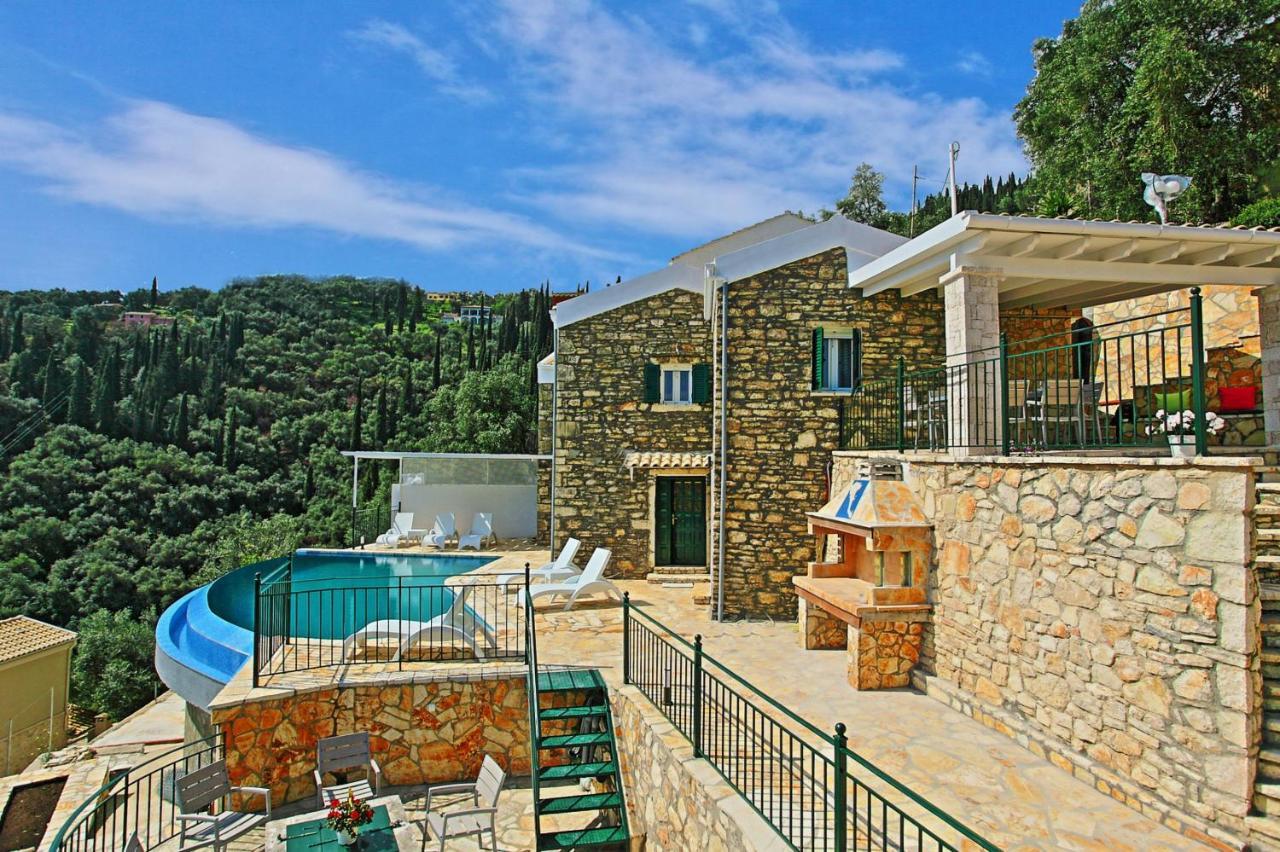 Villa Regina: Above Agni, Superb Views And Pool Kavalleraina Exterior foto